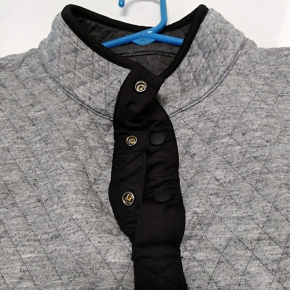 Unbranded‎ Reversible Quilted Gray Sweatshirt - Picture 5 of 6